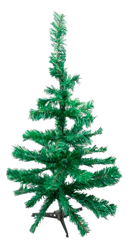 Árbol Navidad 60cm Pie Plástico Verde Chico