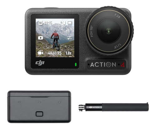 Câmera Dji Osmo Action 4 Adventure Combo 4k/120fps Com Nfe