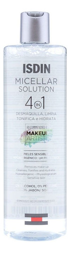 Isdin Micellar Solution 4 En 1 Desmaquillante Limpiadora Tonificante Hidratante Facial