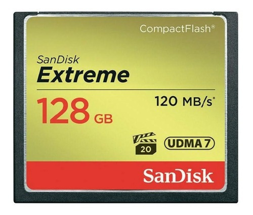 Cartão De Memória Compactflash Cf Sandisk 128gb Extreme 