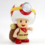 Toad Explorador Figura Colección De Super Mario Bros 11cm 