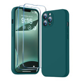 Funda Bosskiss Para iPhone 13 Pro Max- Verde Azulado