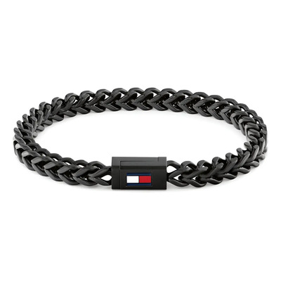 Pulsera Para Hombre Tommy Hilfiger 2790649 Braided Metal Negro 6 Cm 19 Cm | Meses sin interés
