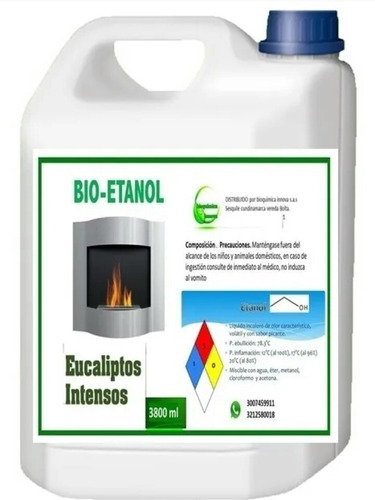 Bioetanol Combustible Chimeneas Eucalipto Intenso  