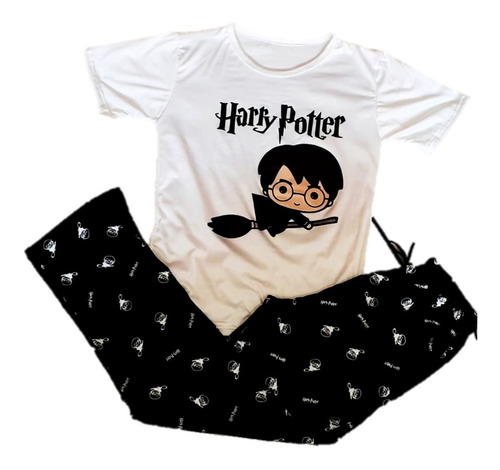 Pijama De  Mujer De Harry Potter Pantalón Y Blusa