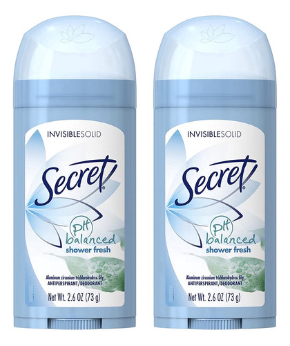 Secret Desodorante Antitranspirante Sólido Invisible, Sin .