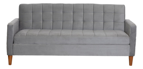 Futon Genova  Tela Velvet Gris