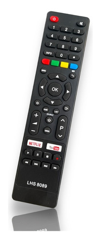 Controle Remoto Para Tv Smart 4k Philco Ph55 Netflix Youtube