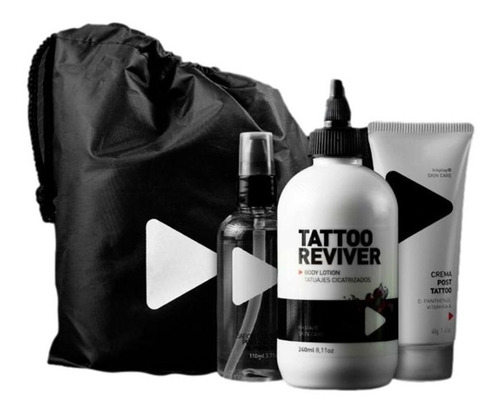 Inkplay Tattoo Care Pack Jabón Líquido + Crema + Reviver