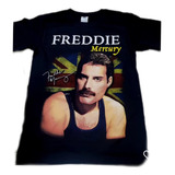 Poleras Estampadas Con Diseño Freddie Mercury Queen 