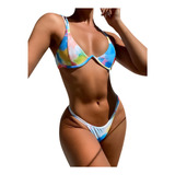 Conjunto De Bikini Brasileño Con Vendaje Tipo Bandeau Para M