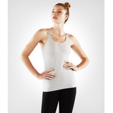 Manduka Blusa Para Yoga New Cross Strap Cami Light Grey