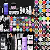 Kit Uñas Acrílicas Para Principiantes 48 Colores Purpurina