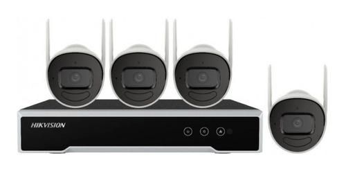Kit Ip Hd 4 Canales Inalambrico Con Audio Hikvision