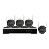 Kit Ip Hd 4 Canales Inalambrico Con Audio Hikvision