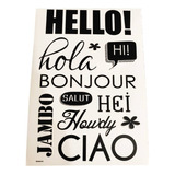 Stickers Decorativos Hello Hola Pegatina