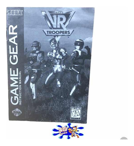 Vr Troopers Game Gear Manual Original