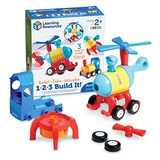 Learning Resources 1-2-3 Build It! Rocket, Train, Helicopter