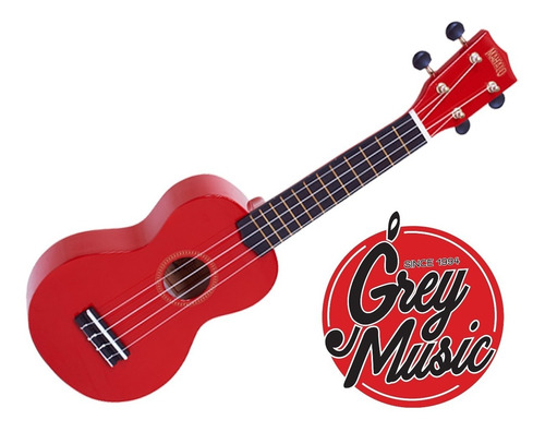 Ukelele Soprano Mahalo Mr1rd Rojo C/ Funda  - Grey Music