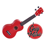 Ukelele Soprano Mahalo Mr1rd Rojo C/ Funda  - Grey Music