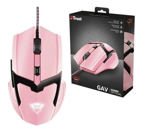 Mouse Gaming Trust Gtx 101 Gav Rosado Gamer