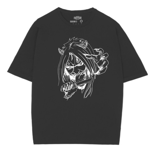 Playera Parka Shinigami Moda Oversize Fkttsh D141