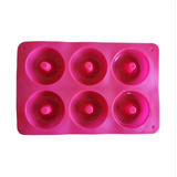Molde Silicona 6 Donuts Ultra Resistente Profesional Horno