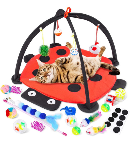Juego De Alfombrillas Para Gatos (16 Unidades) Icwin Cat Toy