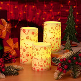 Velas Led De Led Sin De Baston De Caramelo De Navidad Sin Fu