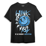 Remera Blink 182 Argentina 2024 Fecha Concierto 100% Algodón