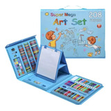 Kit De Arte Infantil Crayón Acuarela Plumón 208 Piezas