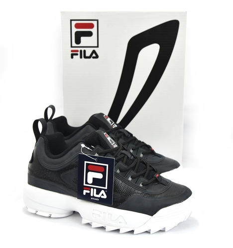 Tenis Fila Disruptor 2 Negro-blanco 100% Originales