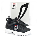 Tenis Fila Disruptor 2 Negro-blanco 100% Originales