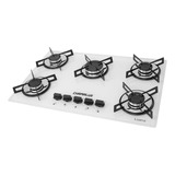 Fogão Cooktop 5 Bocas Tripla Chama Bivolt Chamalux - Branco