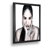 Quadro Decorativo Poster Demi Lovato Cantora Pop  A3