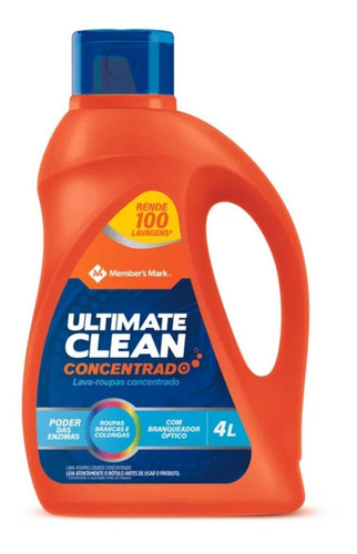 Lava Roupas Liquido Ultimate Clean Concentrado 4 Litros