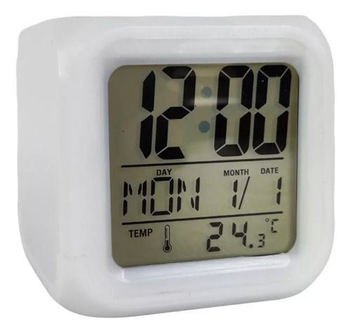 Reloj Despertador Digital Mesa Indicador Temperatura Fecha