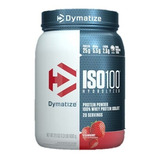 Proteina Iso 100 Dymatize Hidrolizada 1.4 Lbs 20 Servicios Sabor Strawberry