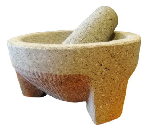 Molcajete Mortero Mexicano De 16 Cm De Piedra Volcánica 