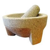 Molcajete Mortero Mexicano De 16 Cm De Piedra Volcánica 