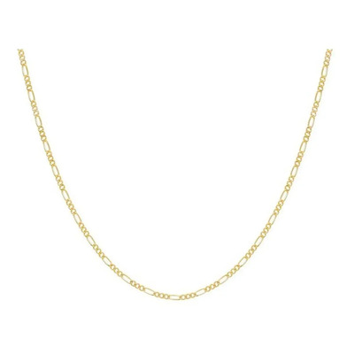 Cadena Mini Figaro 3x1 Cartier 50cm 1mm Oro Italiano 10K Kilates Italy, Color Dorado, Romantika Joyas, Joyería Fina, Oro Genuino Probado Y De Alta Calidad 10K, Regalo Novia Novio Hombre Mujer | Envío gratis