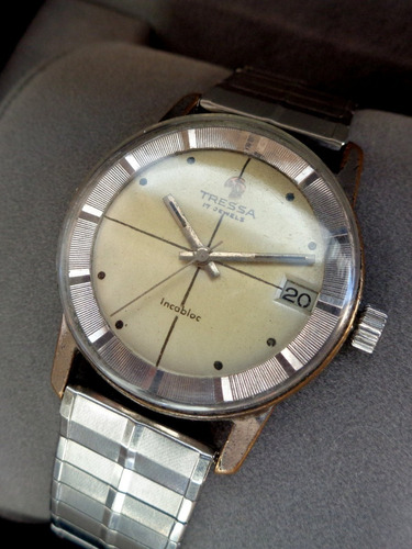Reloj Tressa Mecanico, Decada 1960, Minimalista, Original