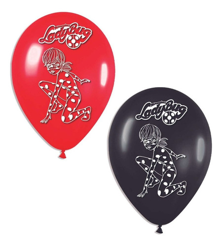 Globos Bombas Estampados X20u Lady Bug