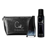 Perfume Mujer Ciel Noir Edp 50ml + Desodorante + Neceser