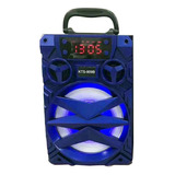 Parlante Despertador Portatil Bluetooth Reloj 6.5 Kts-909b