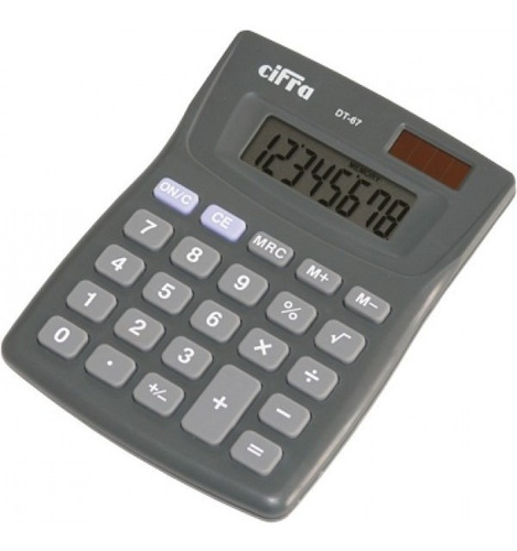 Calculadora Cifra Dt-67 8 Digitos Solar 9,5x13cm Oferta