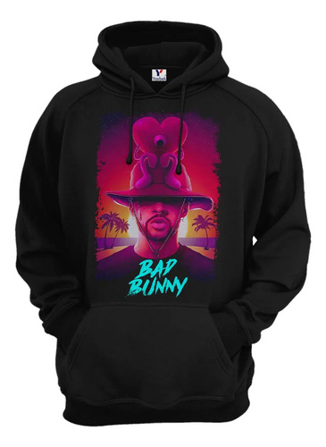 Sudadera Bad Bunny, Unisex Con Capucha Y Cangurera 09