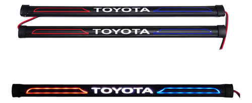 Par Luces Led Interiores Toyota Rojo Azul Para Autos