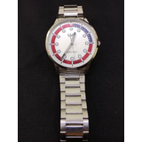 Reloj Q&q Análogo Mod.q50b-001py Acero Inox Hombre Original