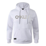 Casaco De Frio Moletom Oakley Tecido Premium Blusa Estampada